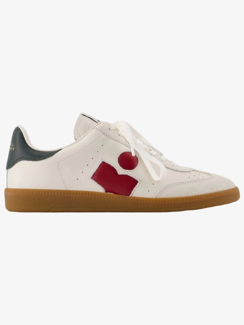 Bryce leather sneaker white