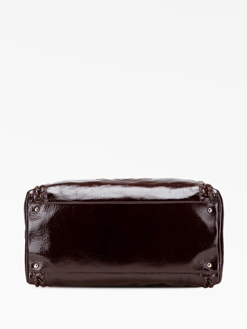Лакированная сумка-боулер люкс линии CHANEL Pre-Owned — купить в