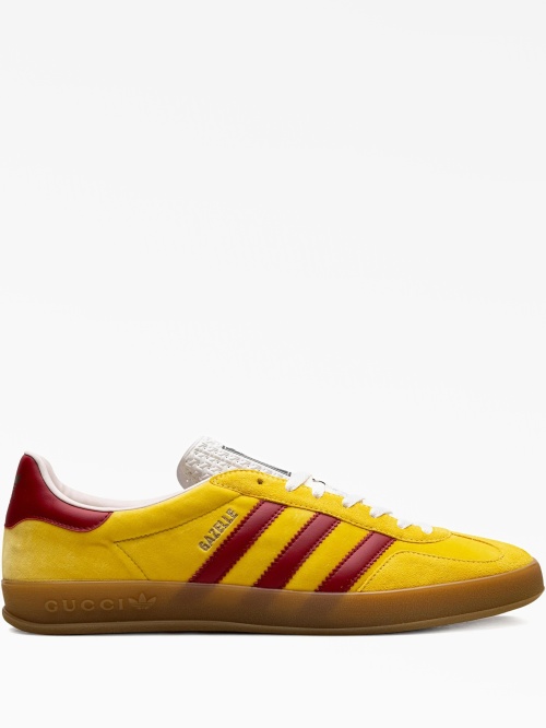 adidas gazelle silver green womens Adidas x Gucci Men's Gazelle Green Suede Low Top Sneakers main image 1