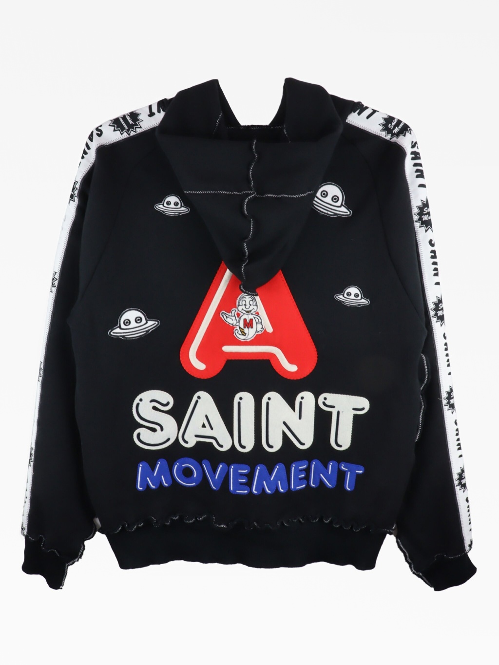 X a love movement logo-print hoodie SAINT MXXXXXX — купить на