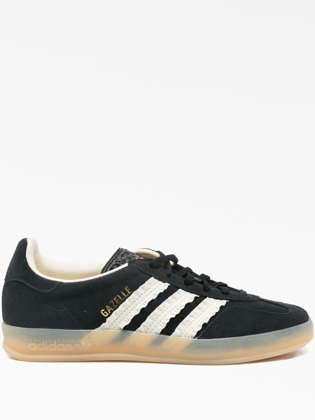 Газель черные замшевые низкие кроссовки