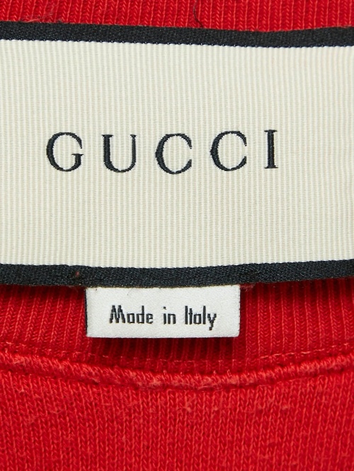 Красный свитер Gucci с логотипом тигра Gucci Pre-Owned — купить в