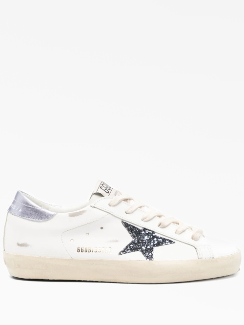 Белые кожаные кроссовки Super-Star Golden Goose — купить в