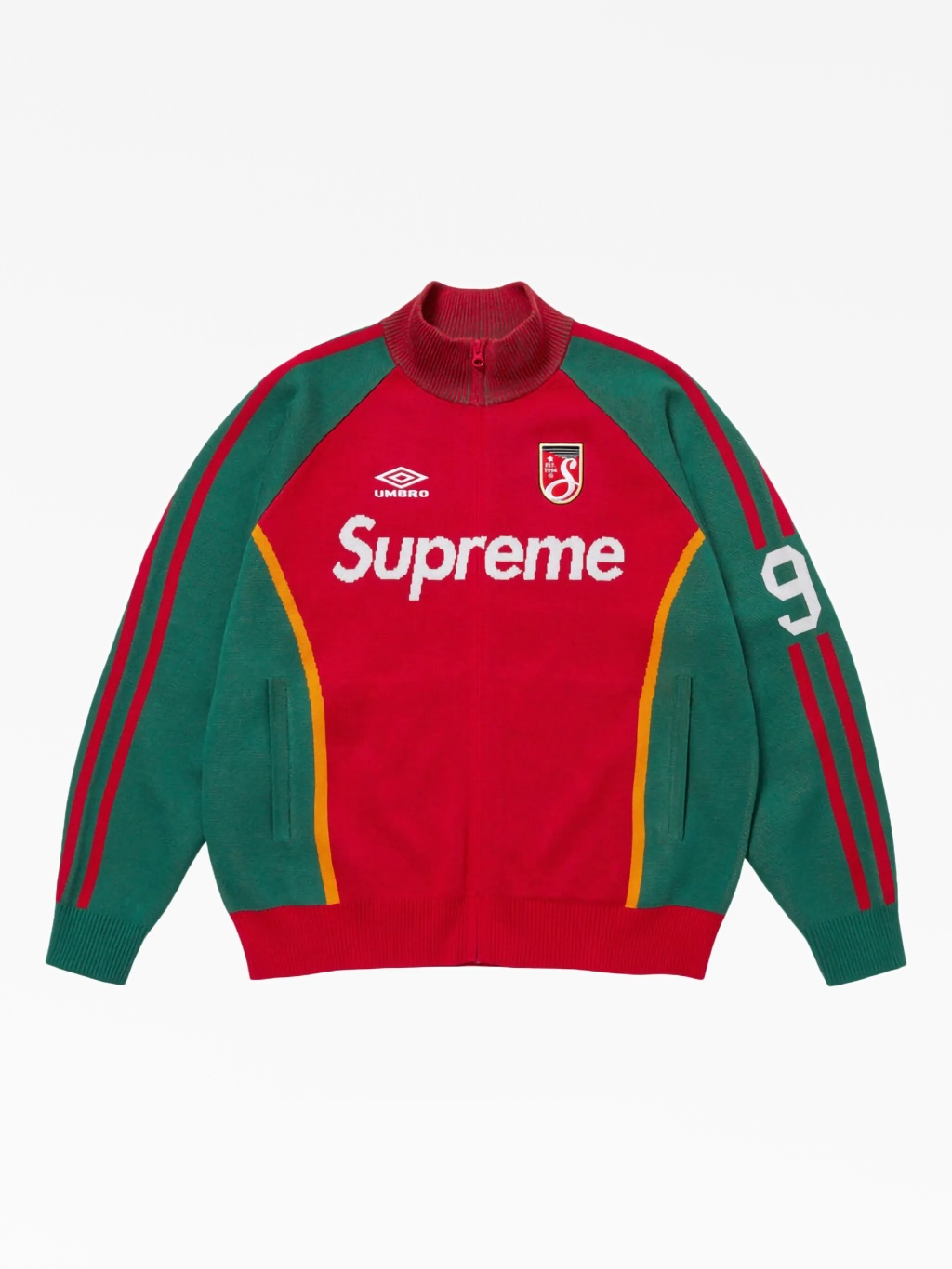 Свитшот на молнии Supreme x Umbro Supreme — купить в интернет