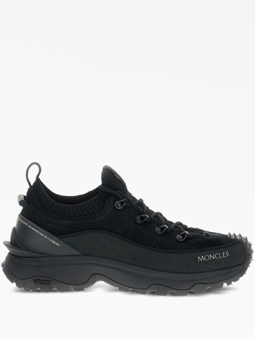Мокасины Moncler Lite3 черного цвета с низким верхом