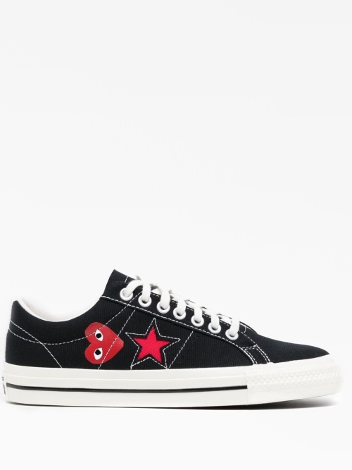 Converse one star platform black and white online