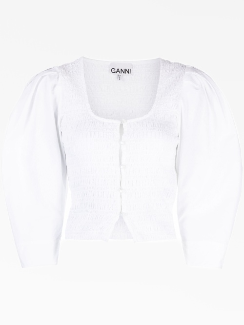 organic-cotton poplin blouse