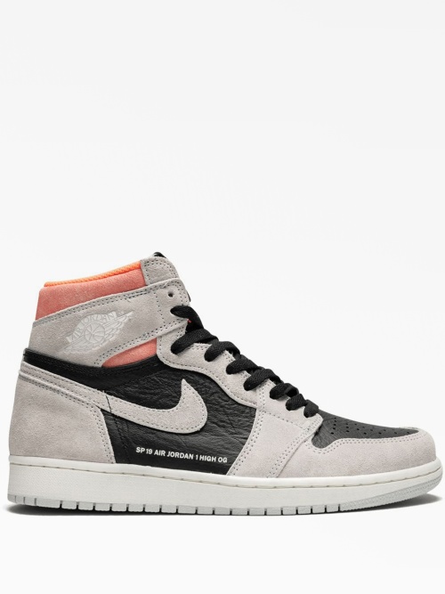 Кроссовки air jordan 1 retro high og "neutral grey/hyper crimson"