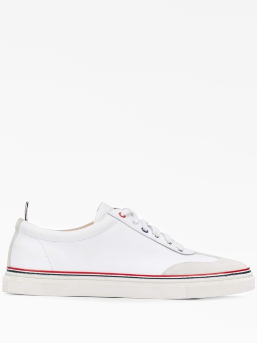 Low-top calfskin sneakers