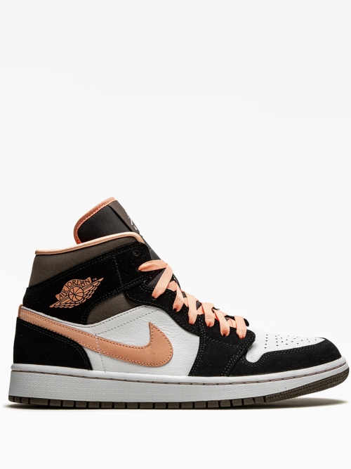 Air jordan 1 mid rose gold best sale