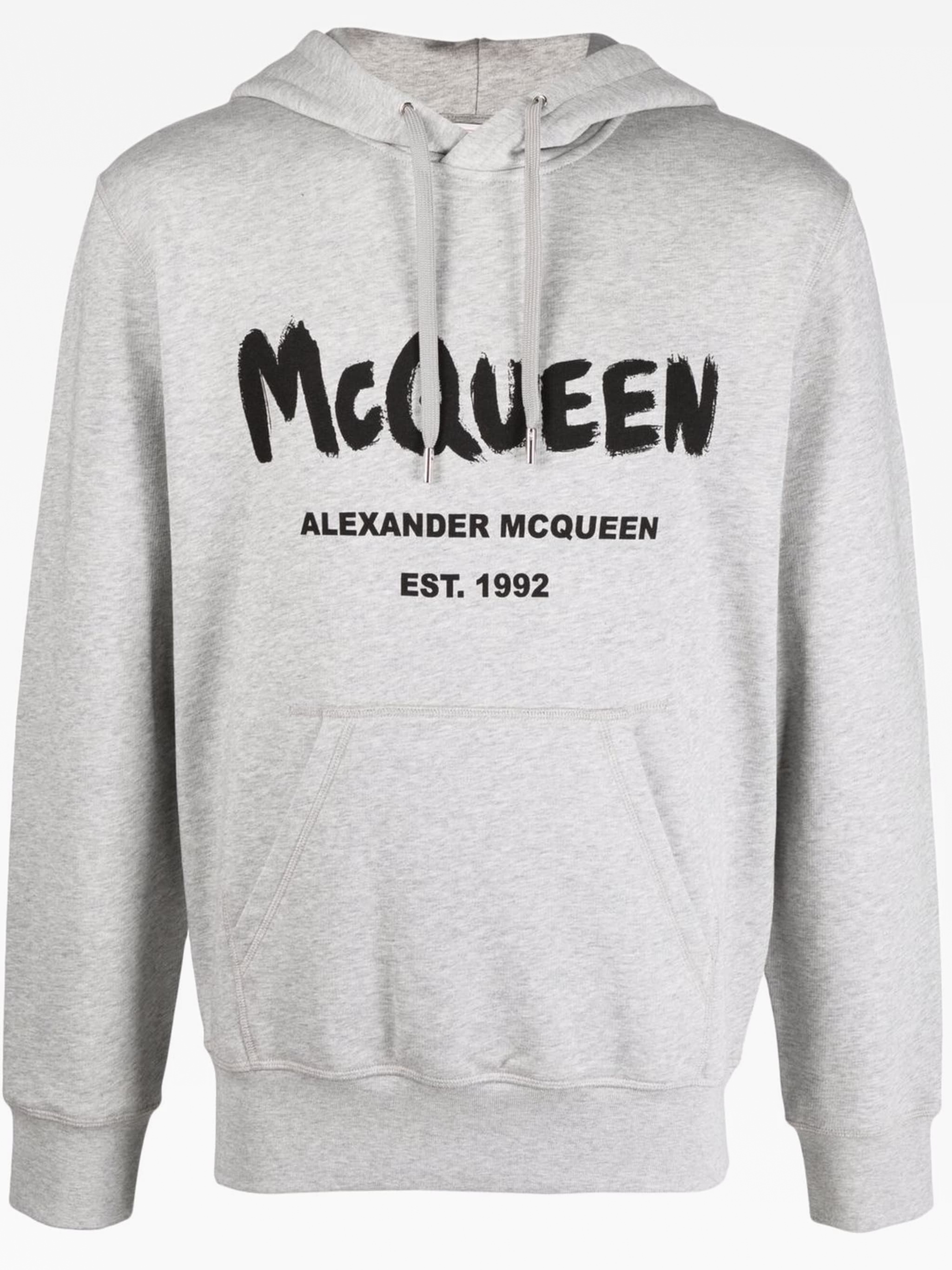 ★Alexander McQUEEN★ロゴ フード Logo hood グレー 688715QUZ8 ☆Alexander McQUEEN☆ロゴ フード Logo hood グレー 688715QUZ8