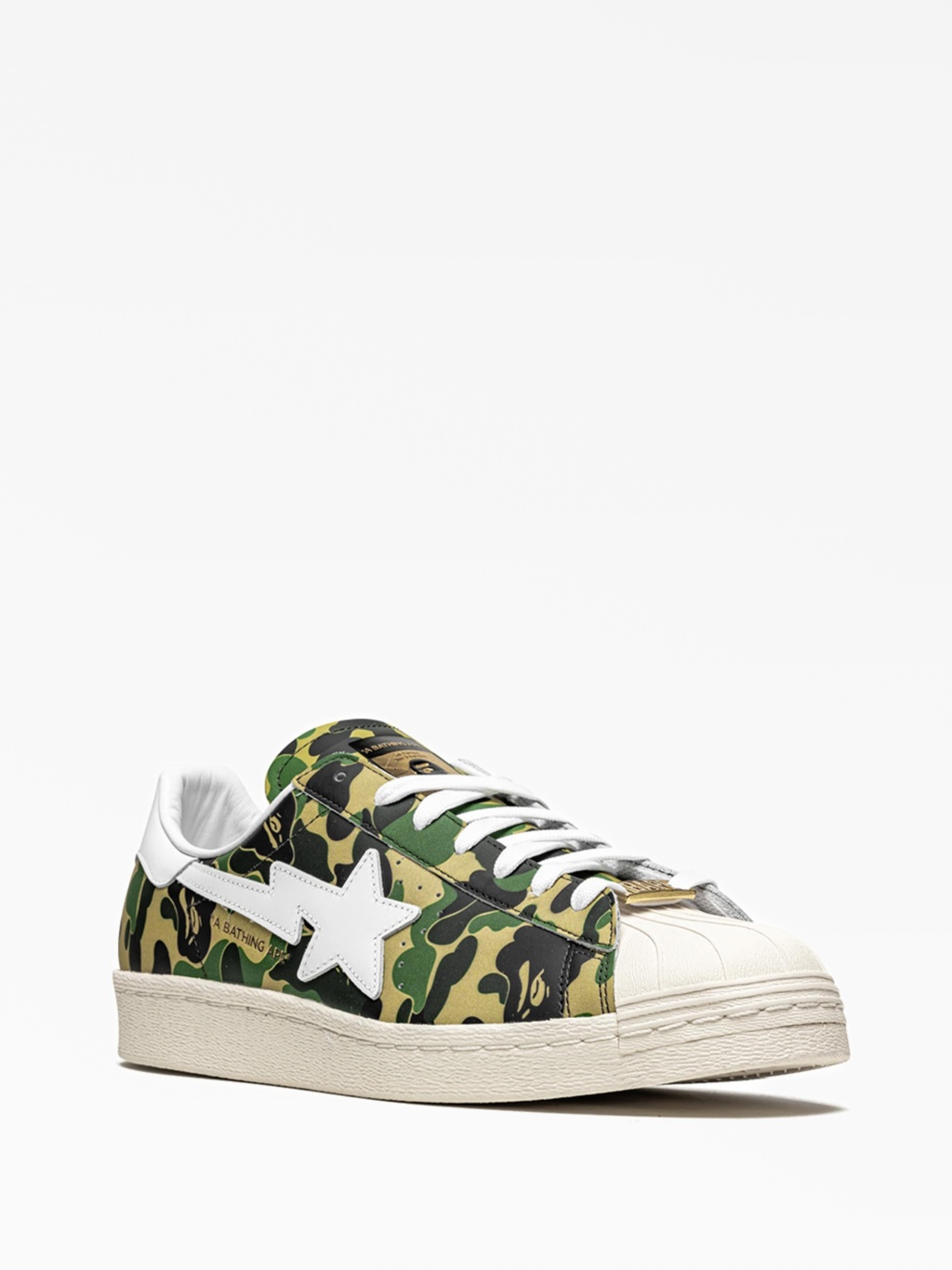 Кроссовки x bape superstar ''green camo''