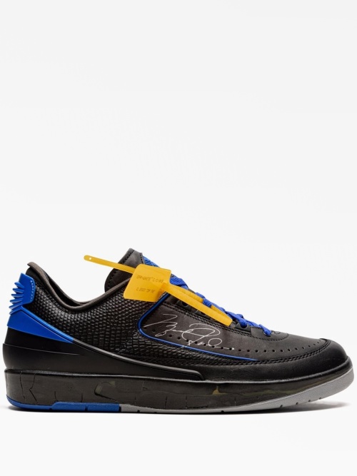 Кроссовки x off-white air jordan 2 retro low og sp "black/blue"