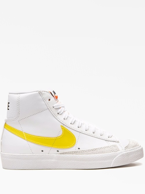 Nike blazer yellow swoosh on sale