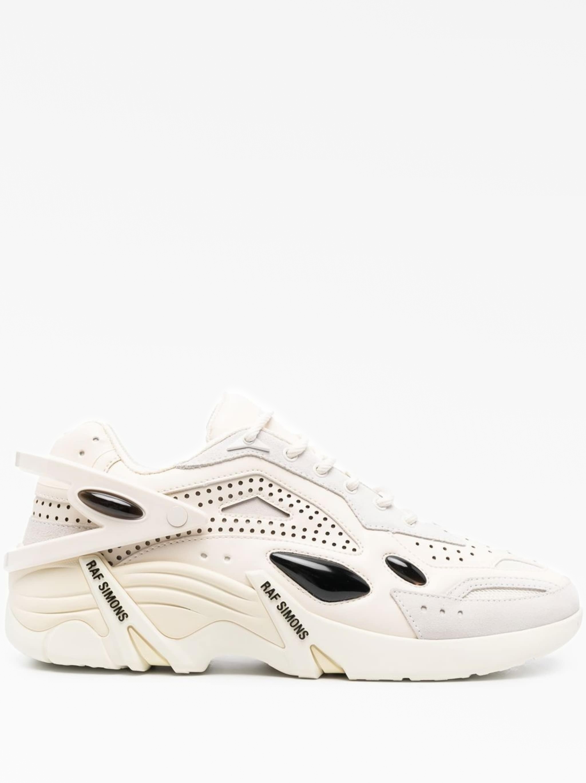 RAF SIMONS×TEMPRA Мужская бежевая хлопковая футболка RAF SIMONS купить в