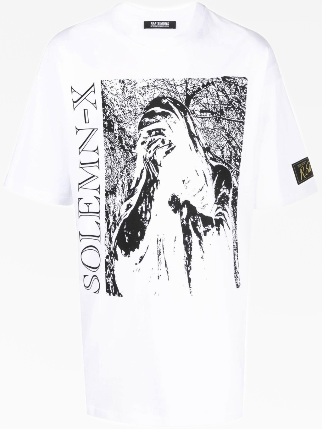 P*o様 【RAF SIMONS】Sleeveless top Solemn-X Оверсайз футболка с графическим принтом Solemn X Raf Simons
