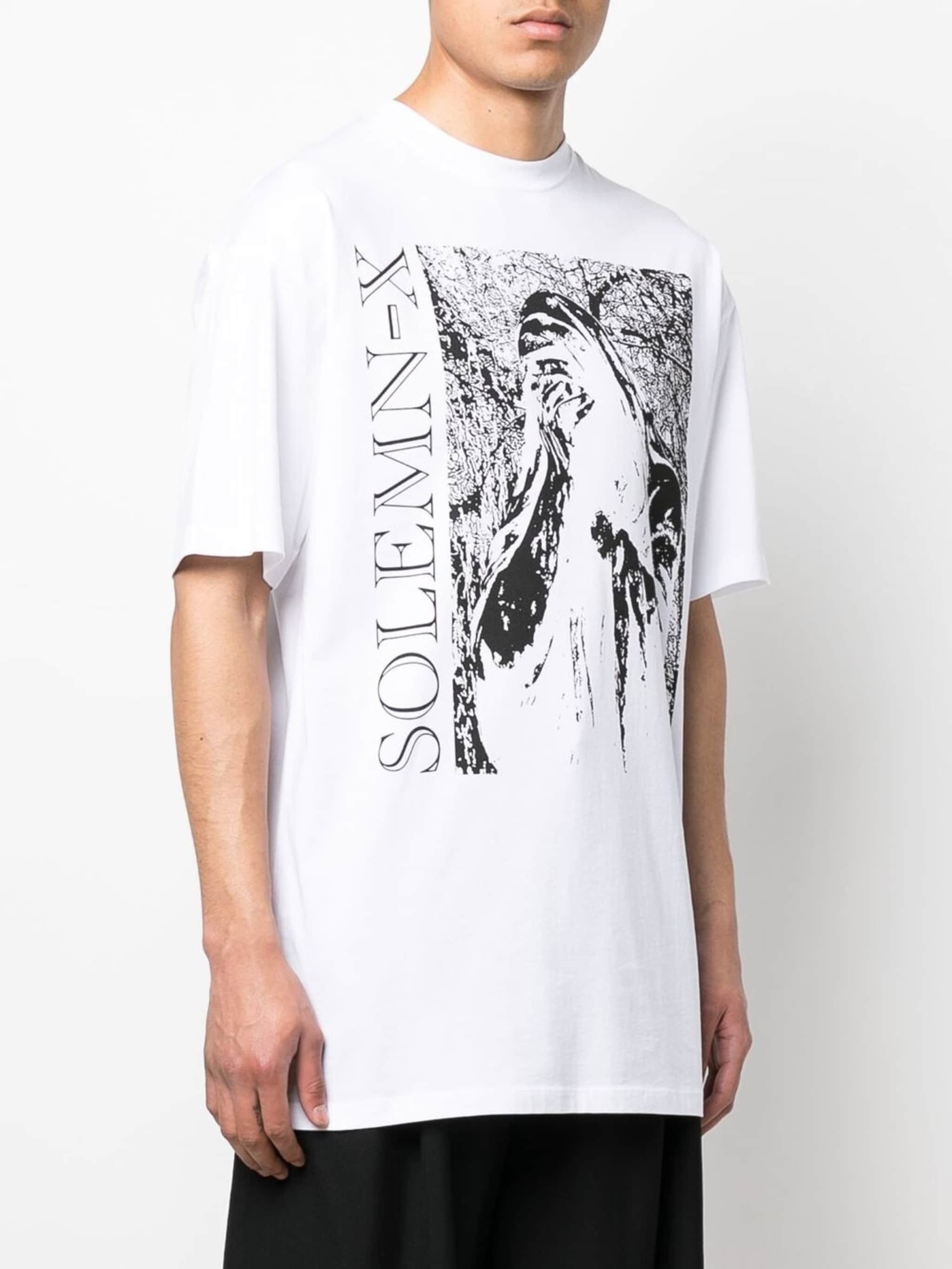 Оверсайз футболка с графическим принтом Solemn X Raf Simons