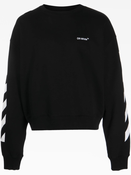 Diagonal Helvetica oversized sweatshirt