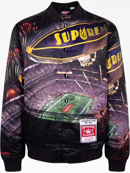 X Mitchell & Ness Stadium varsity jacket