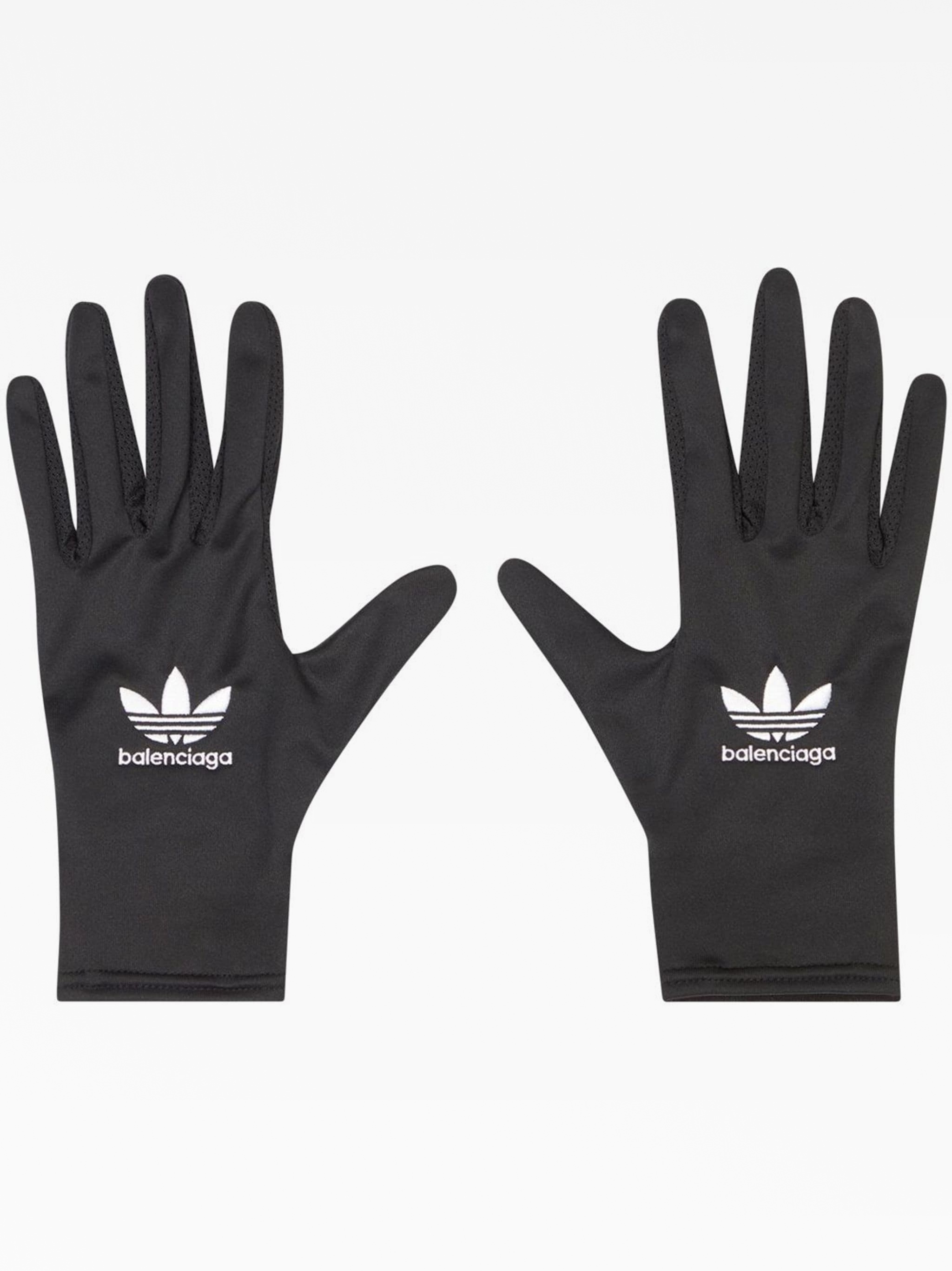 X adidas embroidered-logo gloves Balenciaga — купить на