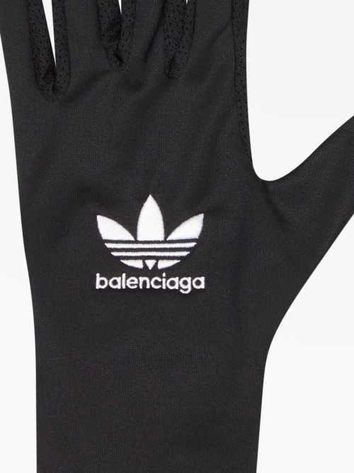 X adidas embroidered-logo gloves Balenciaga — купить на