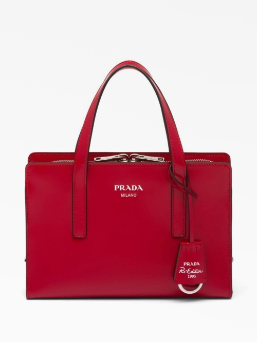 PRADA バック Мини-сумка-тоут Re-Edition 1995 из состаренной кожи Prada — купить