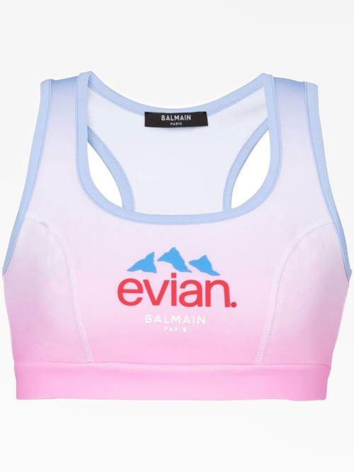 Спортивный бюстгальтер с логотипом evian