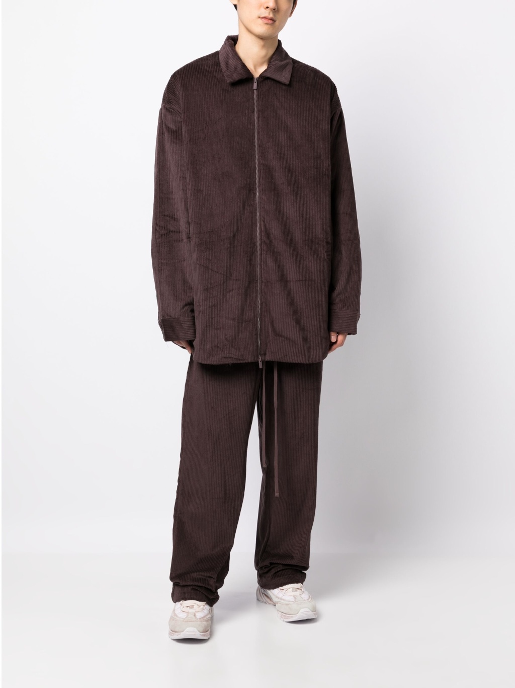 Вельветовая рубашка-куртка на молнии