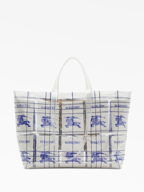 EKD logo-tag transparent tote bag