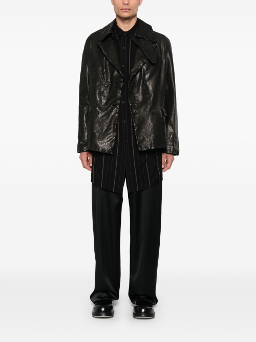 ☆koji yamamoto☆ Кожаная куртка Yohji Yamamoto — купить в интернет-магазине «Dropp