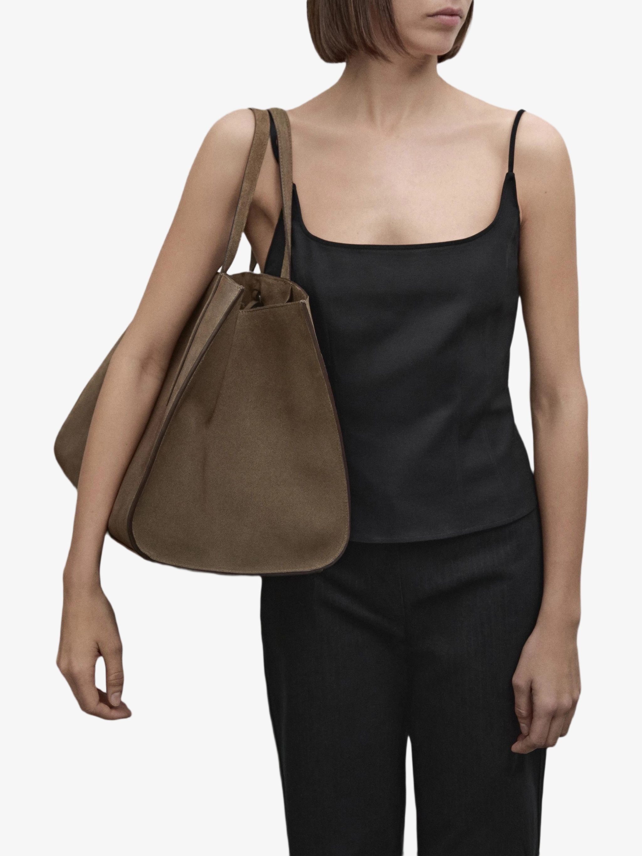 Сумка-тоут Split Leather Maxi MD Icon Massimo Dutti — купить в