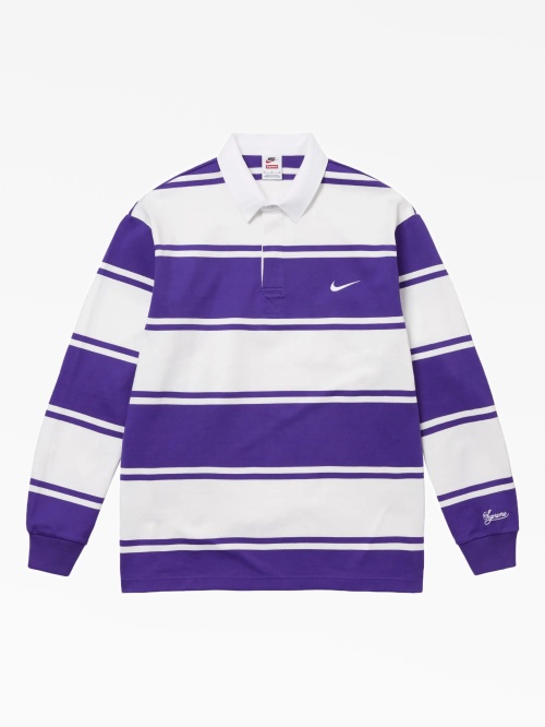 Supreme x Nike Stripe Rugby【Lサイズ、新品】 Регбийная рубашка Supreme x Nike в полоску Supreme — купить в
