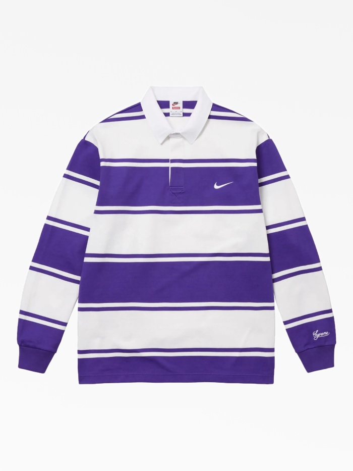 Регбийная рубашка Supreme x Nike в полоску Supreme — купить в