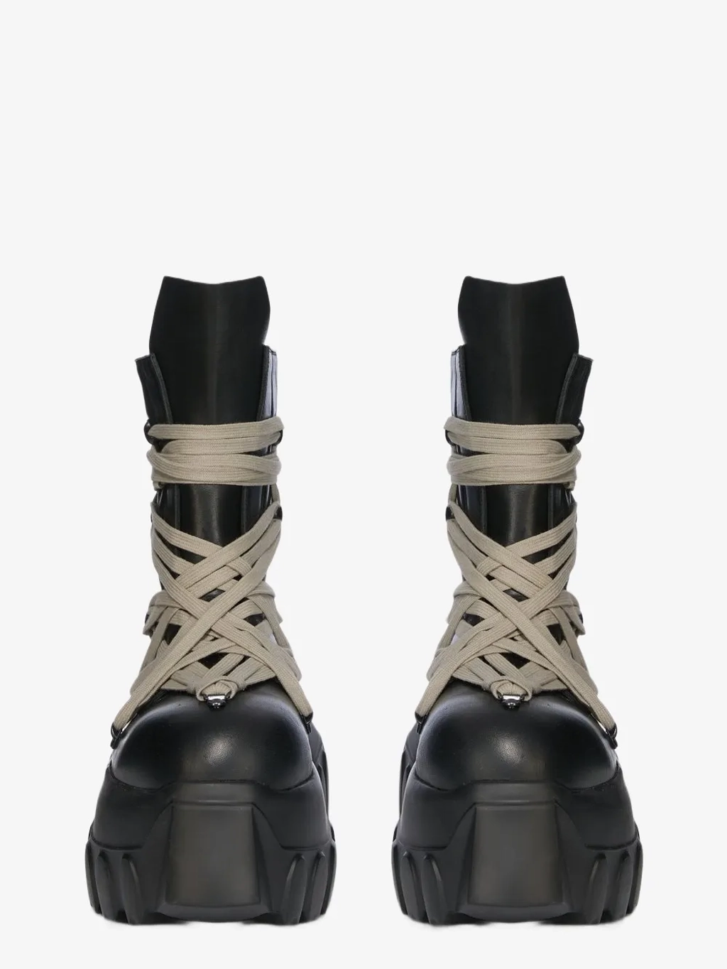 Rick Owens ロングブーツ　Army Mega Tractor Megalace mega tractor boots Rick Owens — купить на платформе Dropp