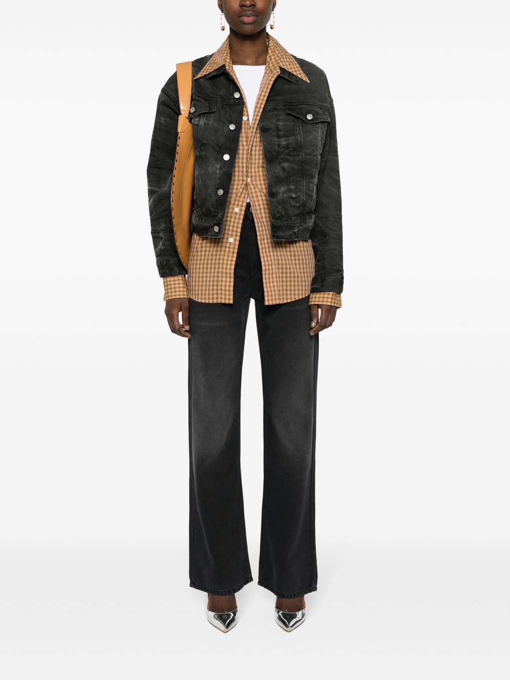 Джинсы Belvira с завышенной талией и клешем