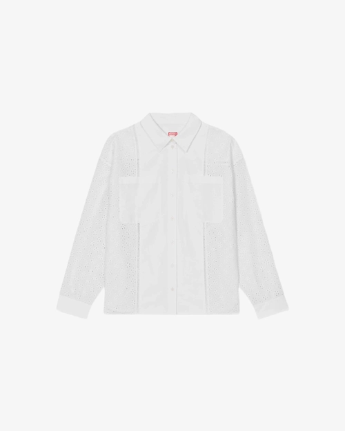Broderie anglaise oversized shirt