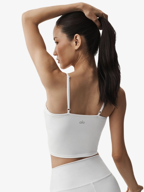 Airbrush refined bra tank white Alo Yoga — купить в интернет