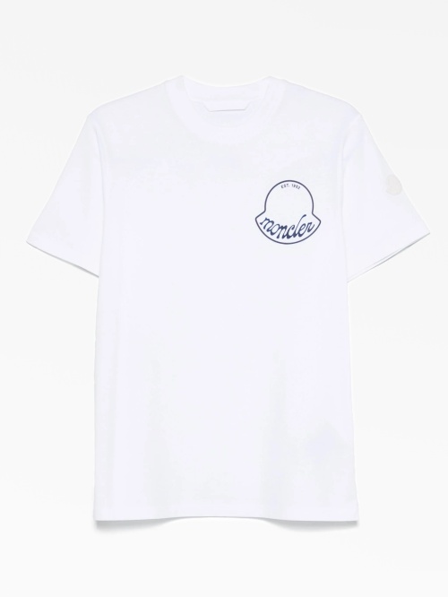 Футболка с большим логотипом-гербом Moncler