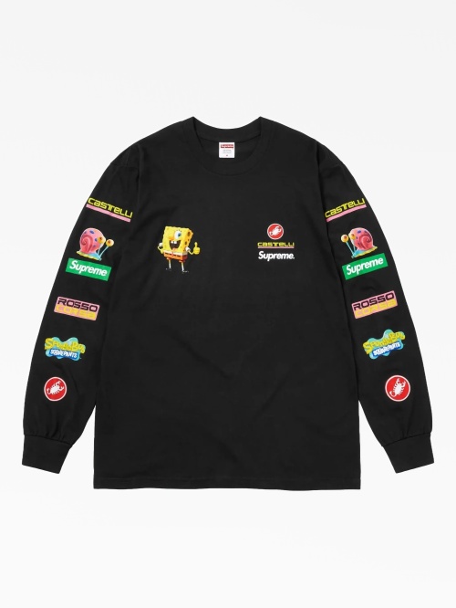 Футболка с длинным рукавом Supreme SpongeBob Castelli Racing