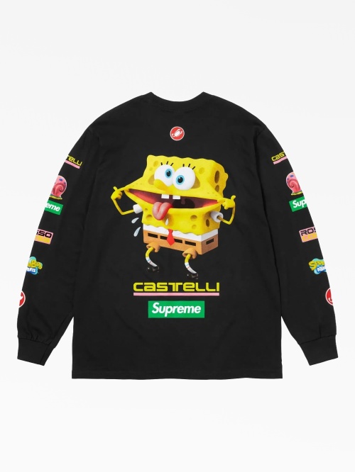 Футболка с длинным рукавом Supreme SpongeBob Castelli Racing