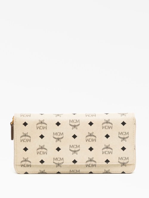 zip around monogram print leather wallet MCM Dropp Market. 250 Leam Farfetch Tessabit MyTheresa