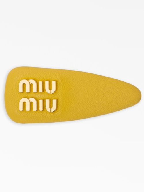 Logo-lettering hair clip Miu Miu — купить на платформе Dropp