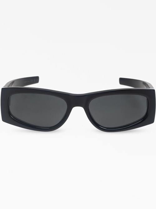 Logo rectangle-framed sunglasses