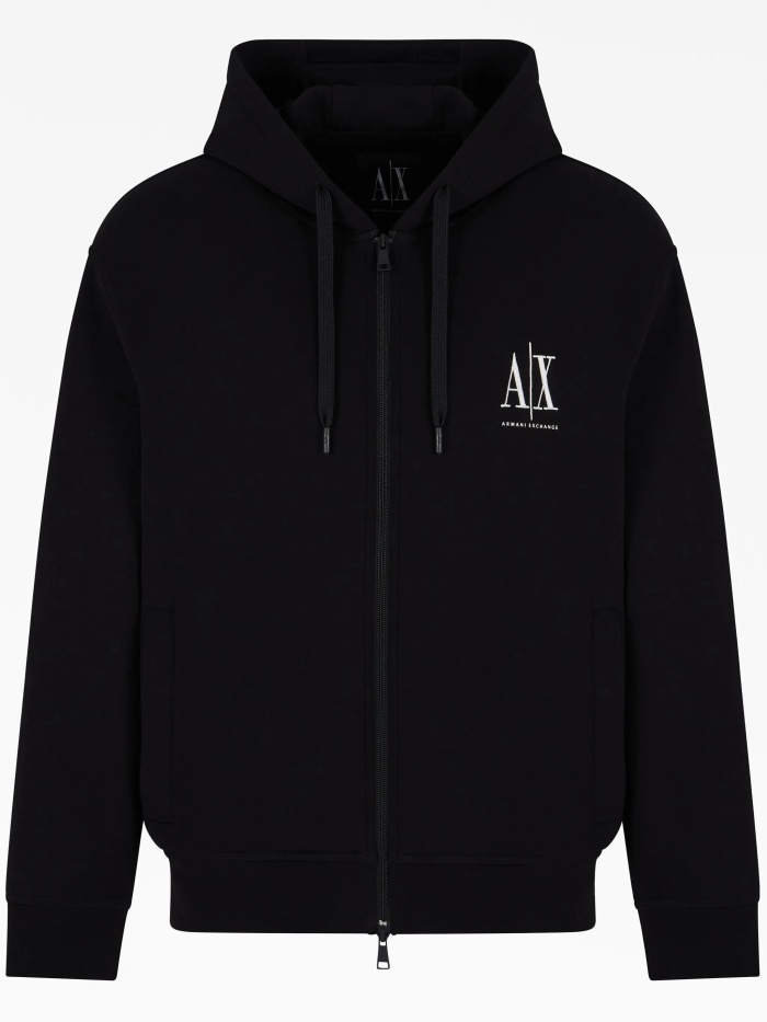 トップス 00s Armani Exchange Border Zip Hoodie Толстовка на молнии Armani Exchange — купить в интернет-магазине