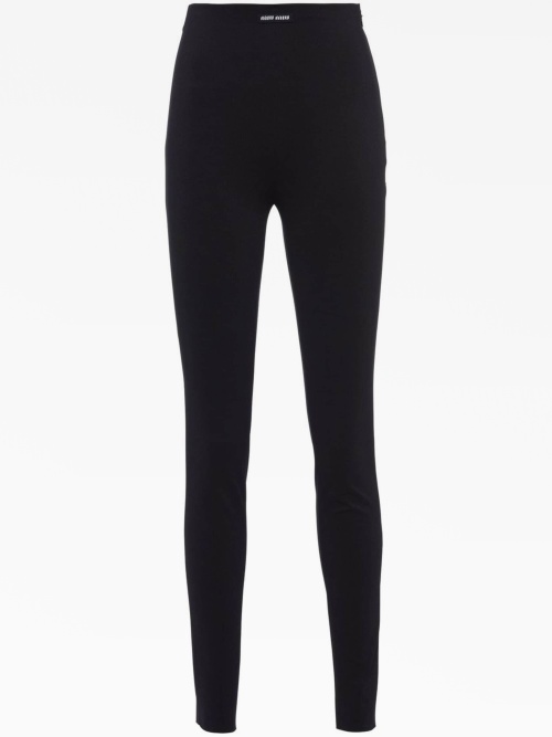 logo patch zipped jersey leggings Miu Miu Dropp Market. 250 Leam Farfetch Tessabit MyTheresa