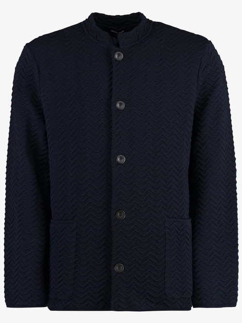 Кардиган с зигзагообразным узором на молнии Giorgio Armani