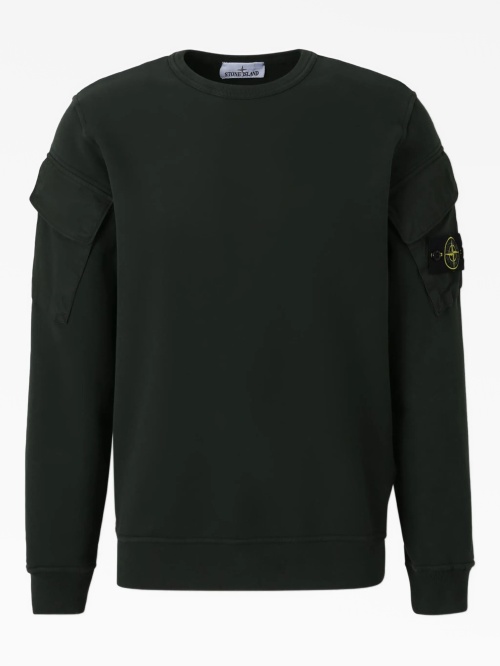Свитшот Stone Island Juniper с карманом на рукаве