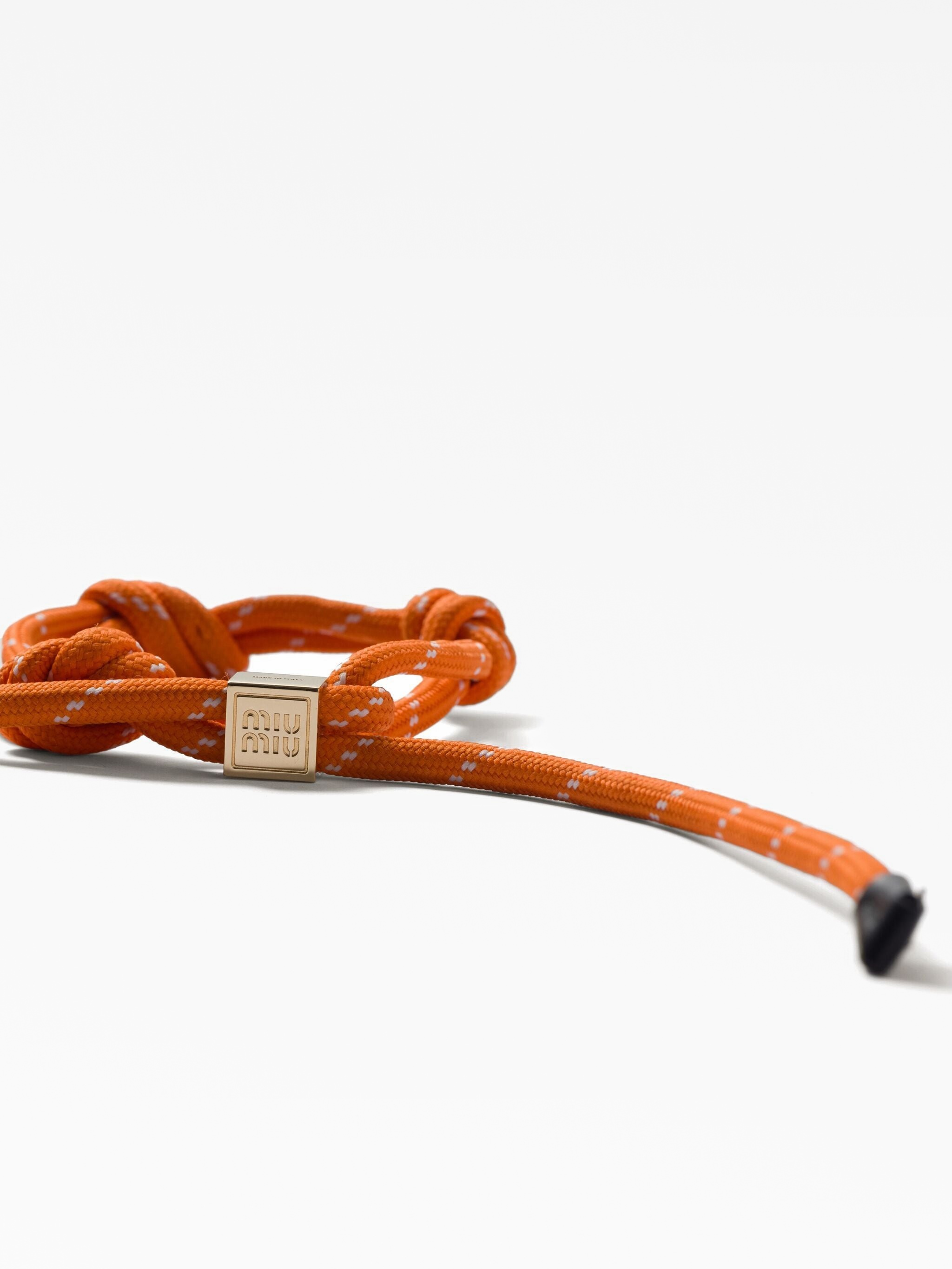 Logo-charm rope bracelet Miu Miu — купить на платформе Dropp