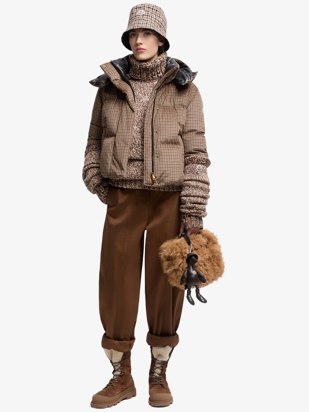 Прямые брюки из хлопкового габардина