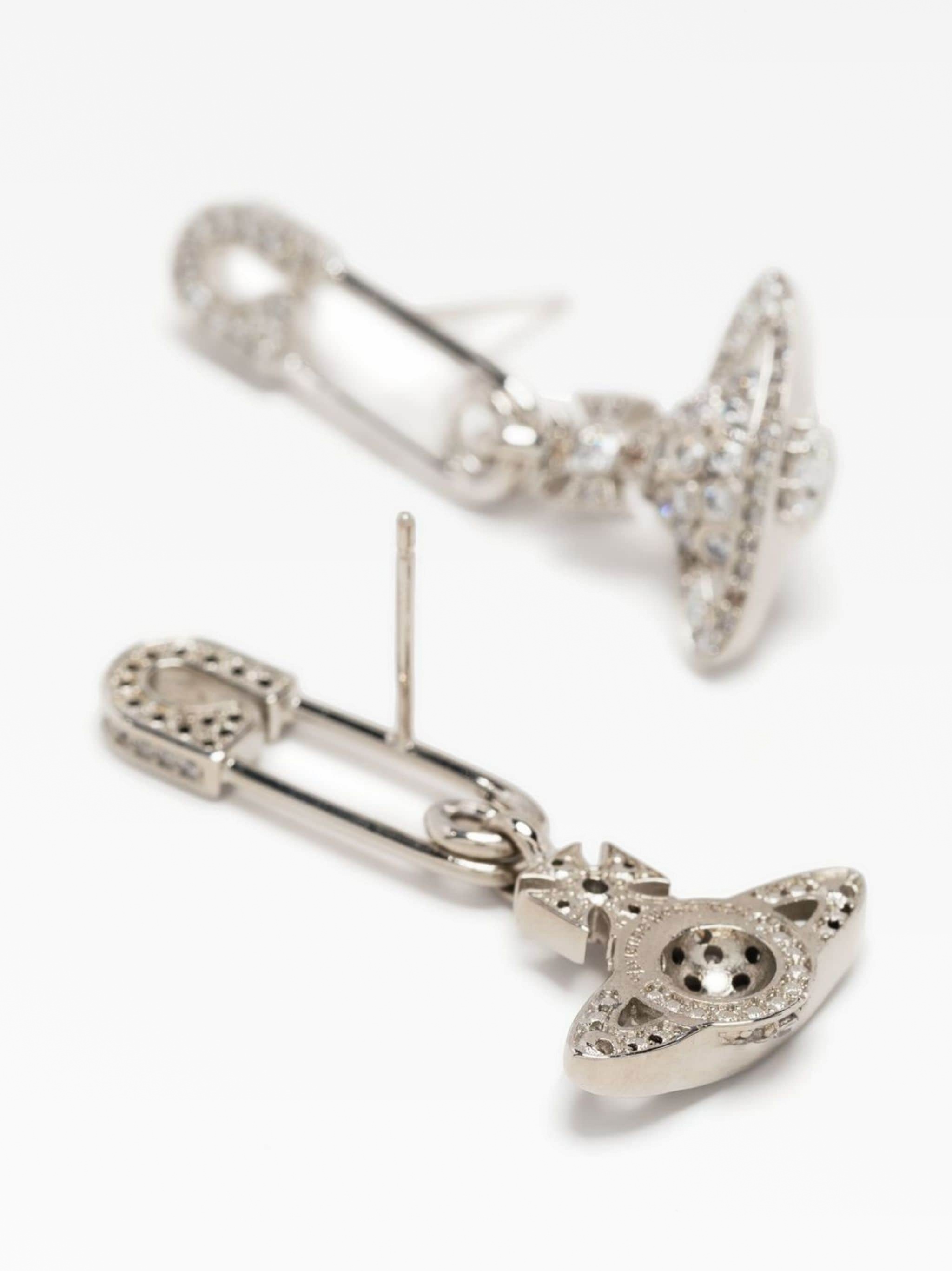 Safety pin detail earrings Vivienne Westwood — купить на